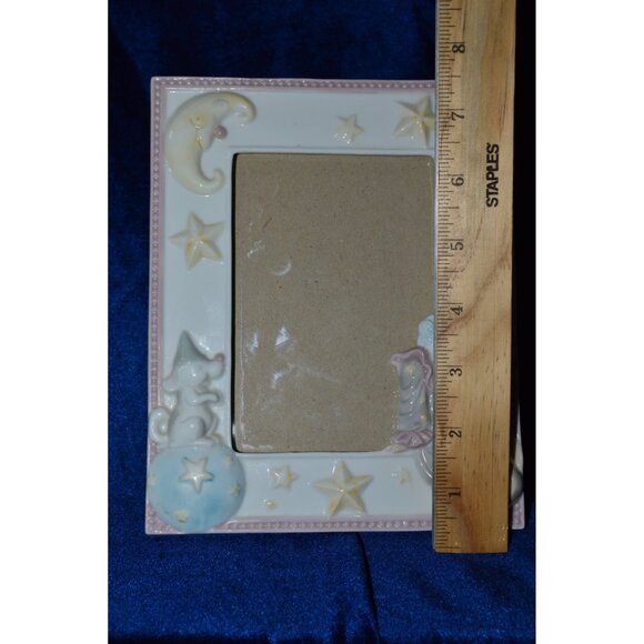 Circus Nursery Clown Moon Stars Baby Picture Photo Frame - Picture 7 of 7